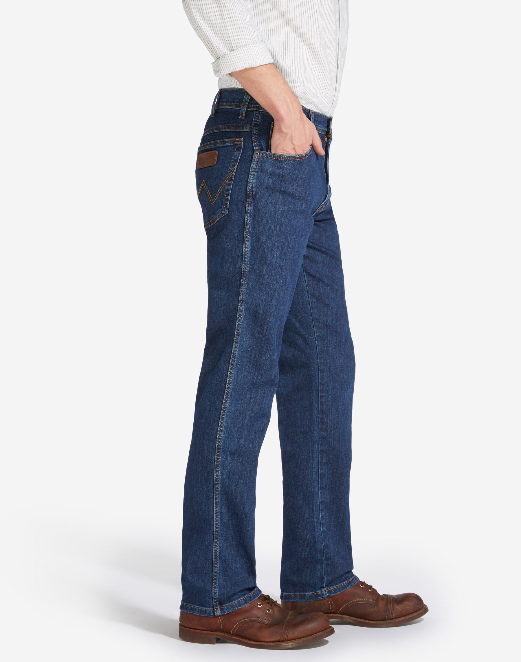 Wrangler jeans Texas stretch dark stone heren – Vegter jeans