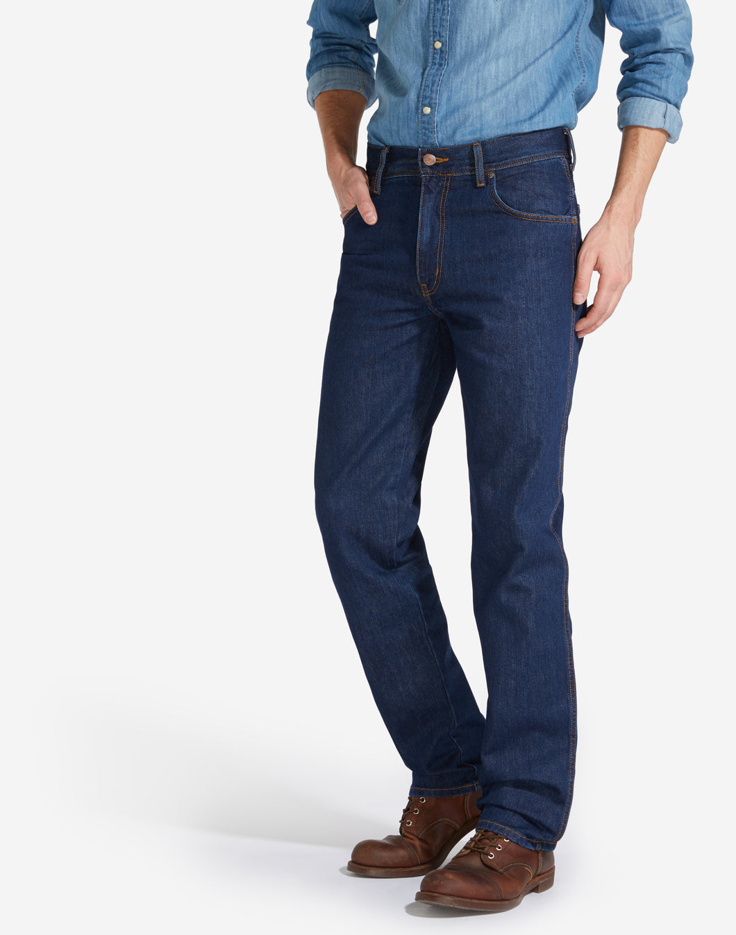 Wrangler Texas non stretch dark stone