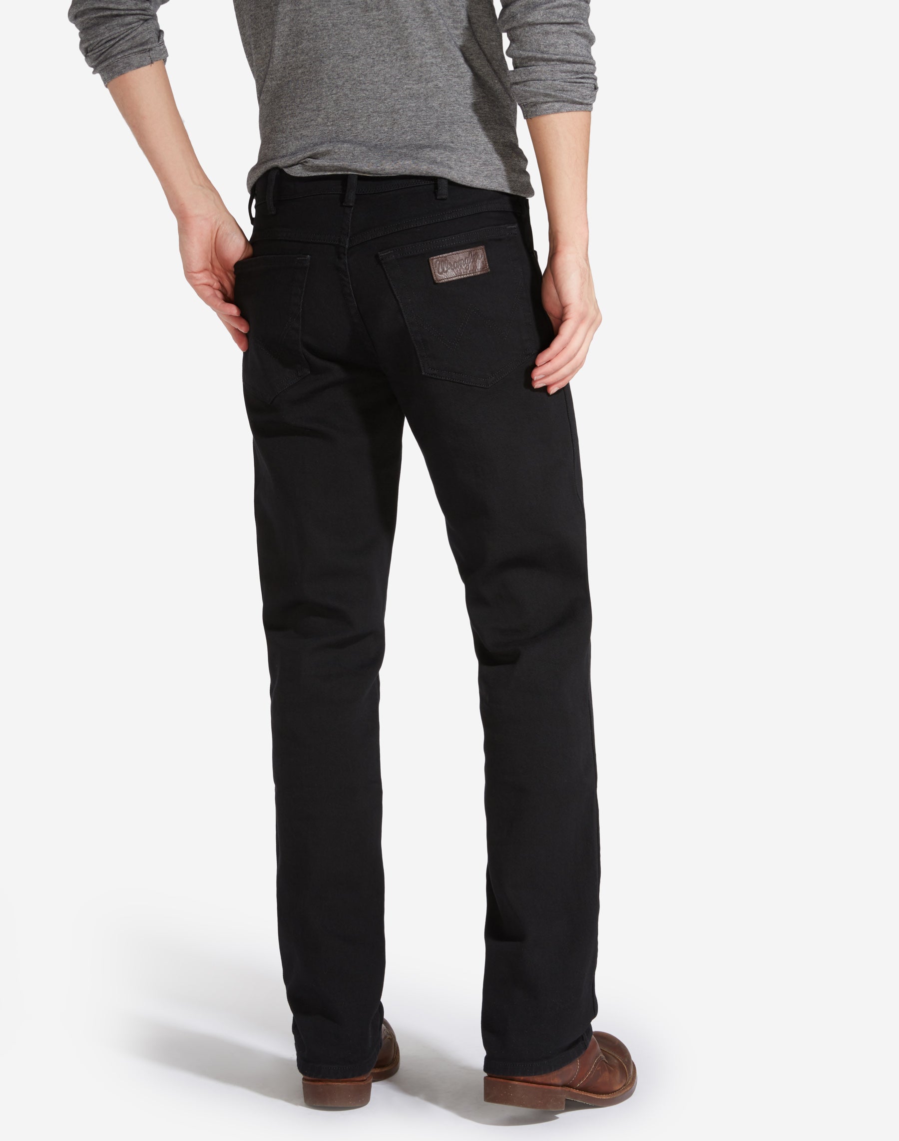 wrangler texas stretch zwart heren