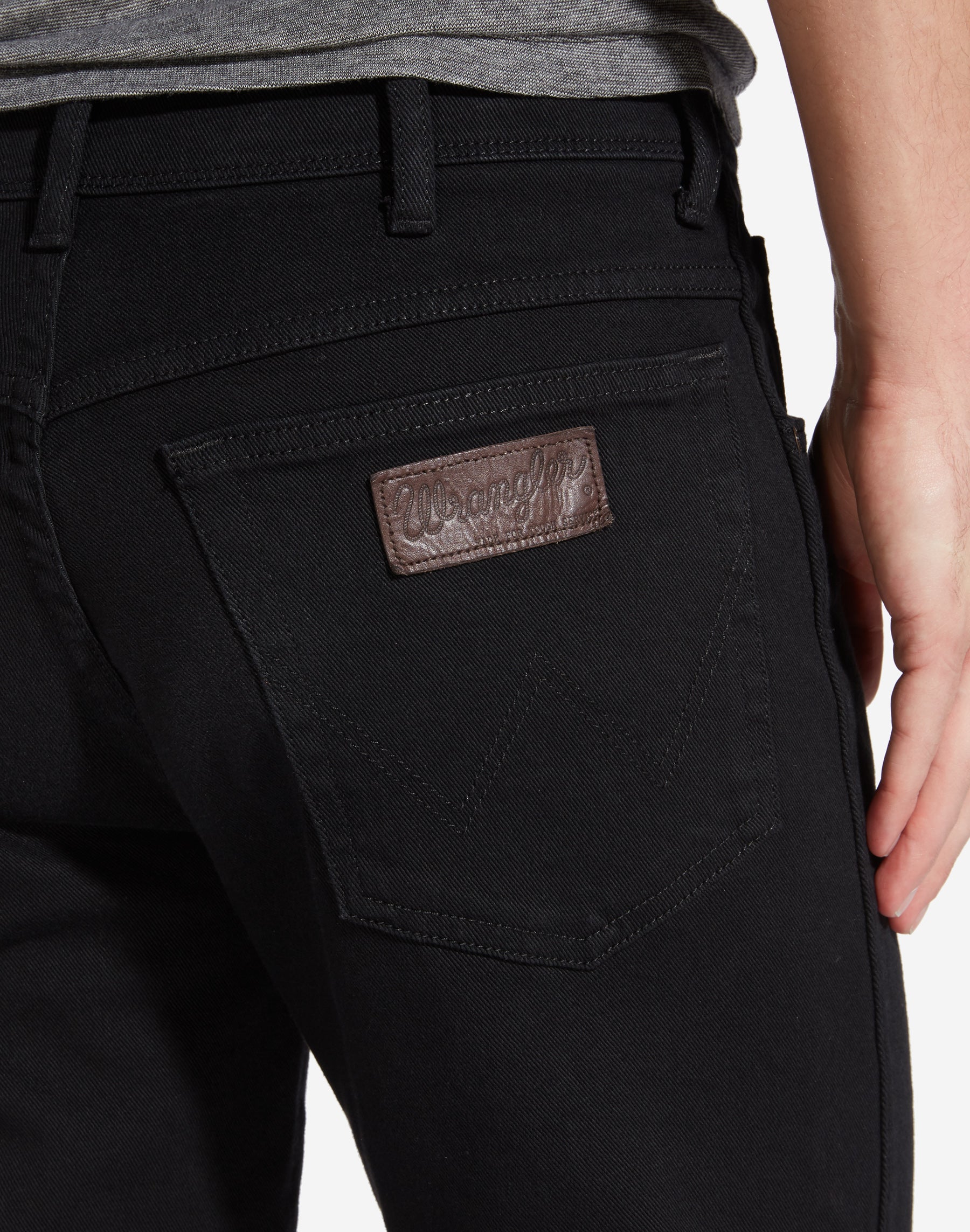 wrangler jeasn texas stretch black mannen