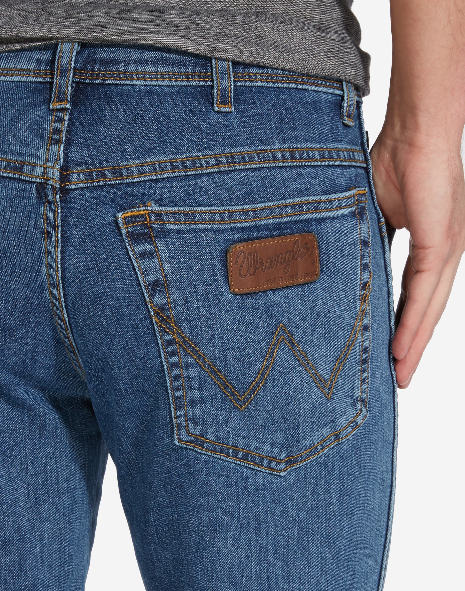 wrangler spijkerbroek texas stone wash heren